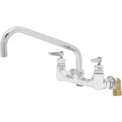 T&S Brass And Bronze Works T&S B-0290-PRISON 12" Wall Mounted Vandal Resistant Big Flo Mixing Faucet With 8" Centers