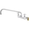 T&S Brass And Bronze Works T&S B-0291 18" Wall Mounted Big Flo Mixing Faucet With 8" Centers