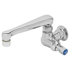 T&S Brass And Bronze Works T&S B-0216-177F Single Wall Mount Temperature Faucet With 6" Swing Cast Spout And Lever Handle