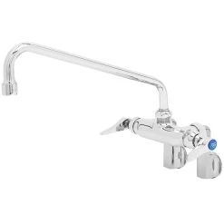 T&S Brass And Bronze Works T&S B-0241 Wall Mounted Pantry Faucet With 4" Adjustable Centers, 12" Swing Nozzle, Eterna Cartridges, And Built-In Stops