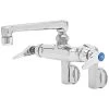 T&S Brass And Bronze Works T&S B-0243 Wall Mounted Pantry Faucet With Adjustable Centers, 6" Cast Swing Spout, Eterna Cartridges, And Built-In Stops