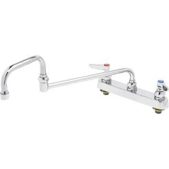 T&S Brass And Bronze Works T&S B-1132 Deck Mounted Workboard Faucet With 8" Centers - 18" Double Jointed Swing Nozzle