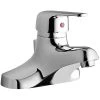 Elkay LK423L4 Deck Mount Chrome Faucet With Pop-Up Drain, 4" Wristblade Handle, And 2" Centers