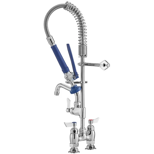 Waterloo 1.15 GPM Low Profile Deck-Mounted Pre-Rinse Faucet With 4" Centers And 6" Add-On Faucet - Image 3
