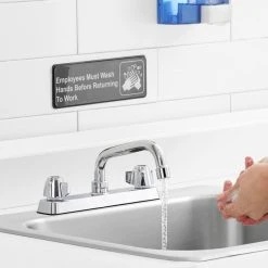 Regency Plumbing & Hardware Regency Deck Mount Faucet With 6" Swing Spout And 8" Centers