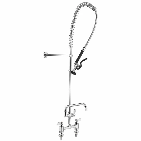 Regency Plumbing & Hardware Regency 1.15 GPM Deck Mount Pre-Rinse Faucet With 10" Add-On Faucet And 8" Centers - Image 2