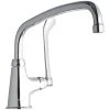 Elkay LK535AT12T6 Deck Mounted Faucet With Single Base, 12" Arc Tube Swing Spout, 1.5 GPM Aerator, And 6" Wristblade Handle