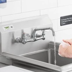 Regency Plumbing & Hardware Regency Wall Mount Faucet With 8" Swing Spout, 8" Centers, And Install Kit