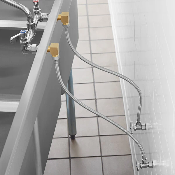 Regency Plumbing & Hardware Regency Wall Mount Faucet With 14" Swing Spout, 8" Centers, And Install Kit - Image 6