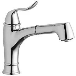 Elkay LKEC1042CR Explore Deck Mount Chrome Bar Faucet With Pull-Out Spray Head And Lever Handle