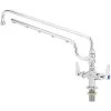 T&S Brass And Bronze Works T&S B-0200-U18-CR Ultrarinse Single Hole Deck Mount Mixing Faucet With 18" Swing Nozzle And 16" 1.5 GPM Sprayer Arm