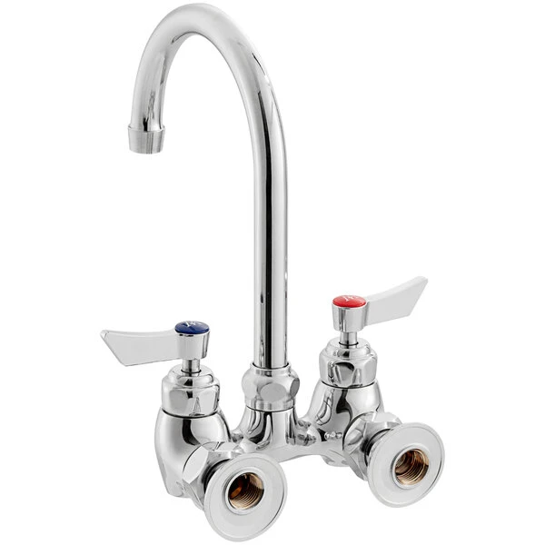 Waterloo Wall Mount Faucet With 6" Gooseneck Spout And 4" Centers - Image 3