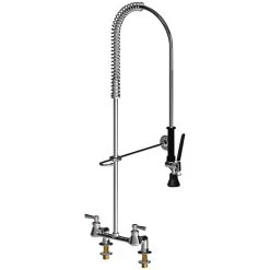 Chicago Faucet Company Chicago Faucets 510-SSXKCAB Deck-Mounted Pre-Rinse Faucet With 8" Fixed Centers