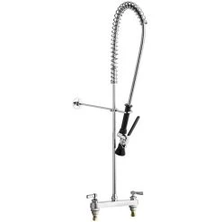 Chicago Faucet Company Chicago Faucets 527-919SLXKCABCP Deck-Mounted Pre-Rinse Faucet With 8" Fixed Centers