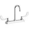 Chicago Faucet Company Chicago Faucets W8D-GN1AE35-317AB 1.5 GPM Deck-Mounted Faucet With 8" Centers And 3 1/2" Rigid / Swing Gooseneck Spout