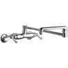 Chicago Faucet Company Chicago Faucets 445-DJ18E35ABCP 1.5 GPM Wall-Mounted Faucet With Adjustable Centers And 18" Double-Jointed Swing Spout