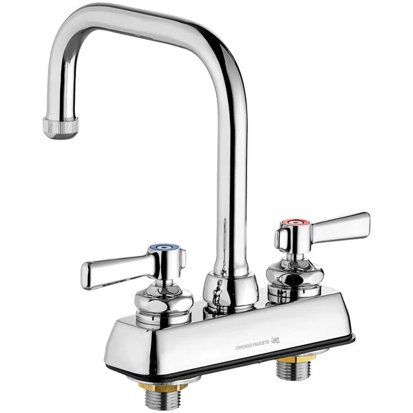 Chicago Faucet Company Chicago Faucets W4D-DB6AE1-369ABCP Deck-Mounted Faucet With 4" Centers - Image 3