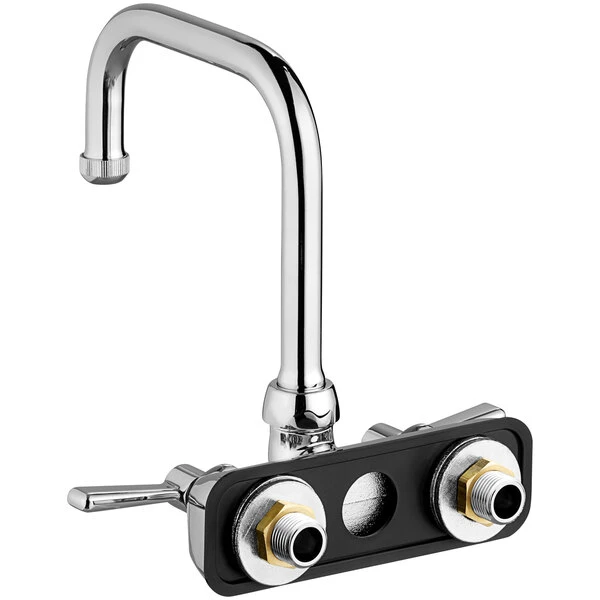 Chicago Faucet Company Chicago Faucets W4W-DB6AE1-369ABCP Wall-Mounted Manual Sink Faucet With 4" Centers - Image 3