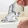 Regency Plumbing & Hardware Regency Deck Mounted Restroom Faucet With 3 5/8" Cast Spout, 4" Centers, And Single Lever Handle