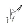 Chicago Faucet Company Chicago Faucets 509-SSVBL12XKCAB Deck-Mounted Pre-Rinse Faucet With 8" Fixed Centers And Inline Vacuum Breaker