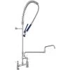 Waterloo 1.15 GPM Deck-Mounted Pre-Rinse Faucet With 8" Centers And 18" Double-Jointed Add-On Faucet