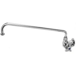 T&S Brass And Bronze Works T&S B-0212 Wall Mounted Single Hole Pantry Faucet With 6" Swing Nozzle, Eterna Cartridge, And 4-Arm Handle