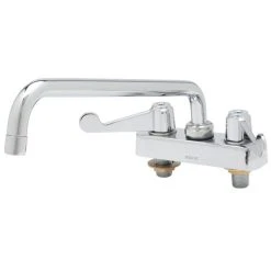 T&S Brass And Bronze Works Equip By T&S 5F-4CWX12 Deck Mounted 12 1/8" Swivel Workboard Faucet With Wrist Action Handles And 4" Centers - ADA Compliant