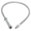 T&S Brass And Bronze Works T&S B-0044-HF 44" Stainless Steel Flex Hose With Fisher Adapter