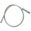 T&S Brass And Bronze Works T&S B-0048-H 48" Stainless Steel Flex Hose With Gray Handle And Polyurethane Liner