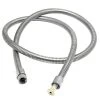 T&S Brass And Bronze Works T&S B-0068-H2A 62 1/2" Stainless Steel Flex Hose And Polyurethane Liner