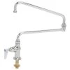 T&S Brass And Bronze Works T&S B-0319 Single Hole Deck Mount Single Pantry Mixing Faucet With Single Supply And 24" Double Joint Nozzle