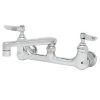 T&S Brass And Bronze Works T&S B-0234-EE Wall Mounted Pantry Faucet With 8" Adjustable Centers, 6" Cast Swing Spout, And EE Connections
