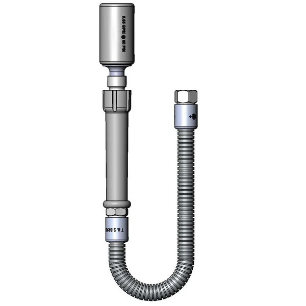 T&S Brass And Bronze Works T&S B-0020-HC 20" Stainless Steel Flex Hose With Fan Jet Spray Head And Polyurethane Liner