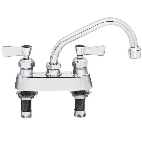Fisher 3513 Deck-Mounted Swivel Faucet With 4" Centers - 12" Spout
