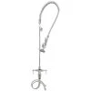 T&S Brass And Bronze Works T&S B-0113-079X-VB EasyInstall Deck Mounted 33" High Pre-Rinse Faucet With Flex Inlets, 44" Flex Hose, Vacuum Breaker, And 6" Wall Bracket