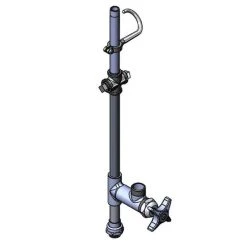 T&S Brass And Bronze Works T&S 017980-40 Easy Install Riser With Add On Faucet And Vandal Resistant Handle Screw