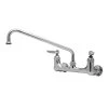 T&S Brass And Bronze Works T&S B-0231-BB-CR Wall Mounted Pantry Faucet With 8" Adjustable Centers, 12" Swing Nozzle, Cerama Cartridges, And BB Connections