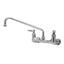 T&S Brass And Bronze Works T&S B-0231-BB-CR Wall Mounted Pantry Faucet With 8" Adjustable Centers, 12" Swing Nozzle, Cerama Cartridges, And BB Connections