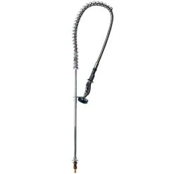 T&S Brass And Bronze Works T&S B-0143-01 Deck Mounted 42 1/4" High Pre-Rinse Faucet With Single Inlet And 44" Hose