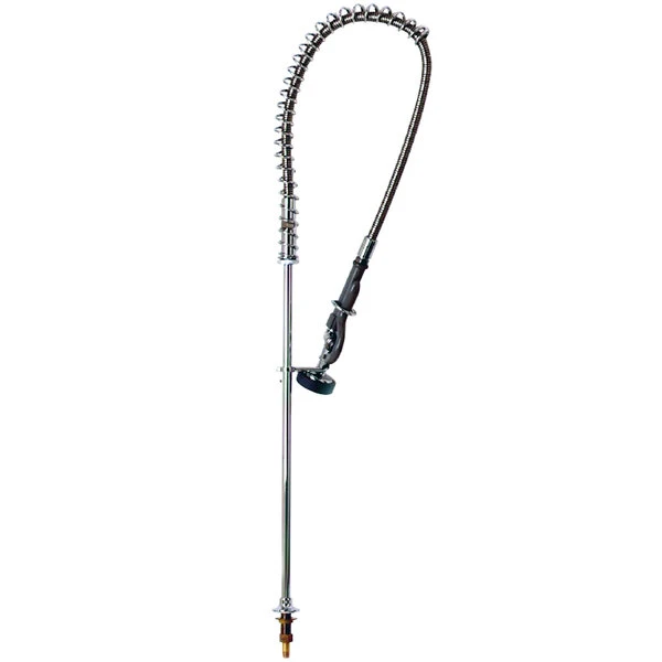 T&S Brass And Bronze Works T&S B-0143-01 Deck Mounted 42 1/4" High Pre-Rinse Faucet With Single Inlet And 44" Hose