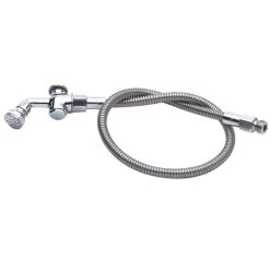 T&S Brass And Bronze Works T&S B-2137 50" Pre-Rinse Flex Hose With Angled Rosespray Spray Valve