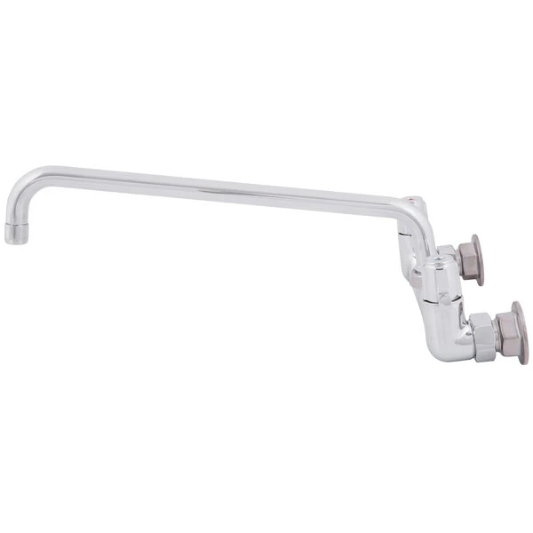 T&S Brass And Bronze Works Equip By T&S 5F-8WLX14 Wall Mounted Faucet With 14 1/8" Swing Spout, 5.2 GPM Laminar Flow Device, 8" Adjustable Centers, And Lever Handles - Image 3