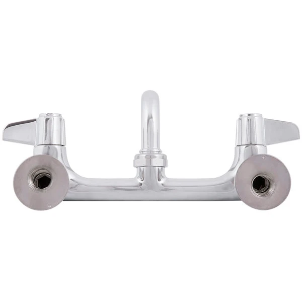 T&S Brass And Bronze Works Equip By T&S 5F-8WLX14 Wall Mounted Faucet With 14 1/8" Swing Spout, 5.2 GPM Laminar Flow Device, 8" Adjustable Centers, And Lever Handles - Image 5