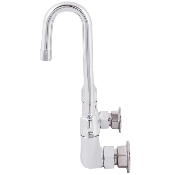 T&S Brass And Bronze Works Equip By T&S 5F-8WLX03 Wall Mounted Faucet With 2 3/16" Gooseneck Spout, 8" Centers, Laminar Flow Device, And Lever Handles - Image 3
