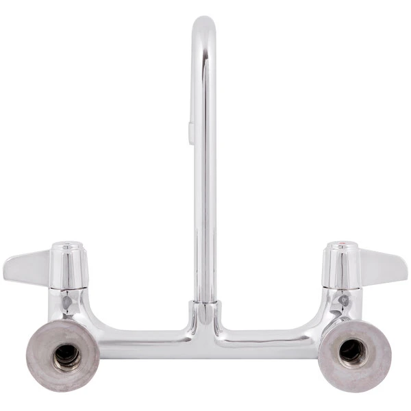 T&S Brass And Bronze Works Equip By T&S 5F-8WLX03 Wall Mounted Faucet With 2 3/16" Gooseneck Spout, 8" Centers, Laminar Flow Device, And Lever Handles - Image 5