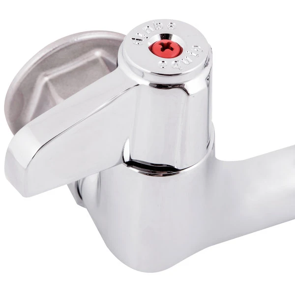 T&S Brass And Bronze Works Equip By T&S 5F-8WLX03 Wall Mounted Faucet With 2 3/16" Gooseneck Spout, 8" Centers, Laminar Flow Device, And Lever Handles - Image 6