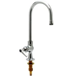 T&S Brass And Bronze Works T&S B-0750 Deck Mount 4 Arm Faucet With 5 1/2" Rigid Gooseneck And Fast Self-Closing Cartridge