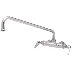 T&S Brass And Bronze Works T&S B-0235-CC Wall Mounted Pantry Faucet With 3 3/8" Centers, 18" Swing Nozzle, Eterna Cartridges, And CC Connections