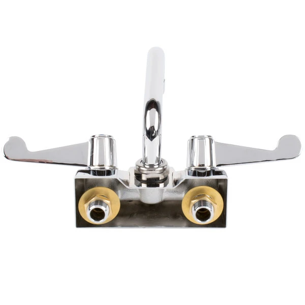 T&S Brass And Bronze Works Equip By T&S 5F-4WWX06 6 1/8" Wall Mount Swivel Faucet With 4" Centers And Wrist Action Handles - Image 3