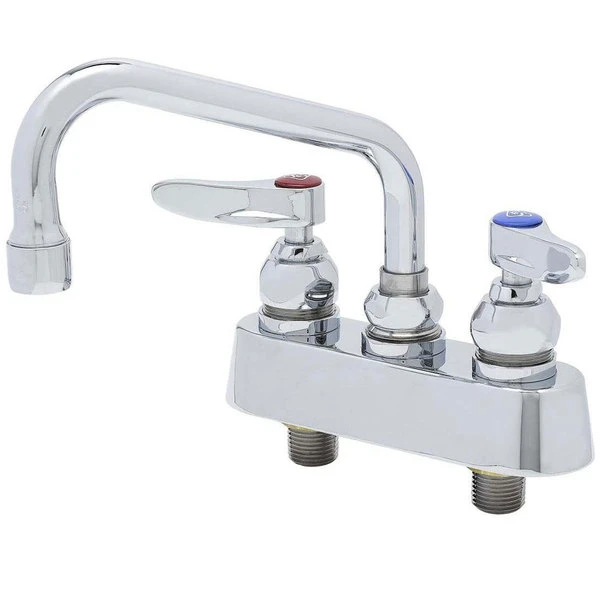 T&S Brass And Bronze Works T&S B-1101 Deck Mounted Workboard Faucet With 3 1/2" Centers - 8" Swing Nozzle